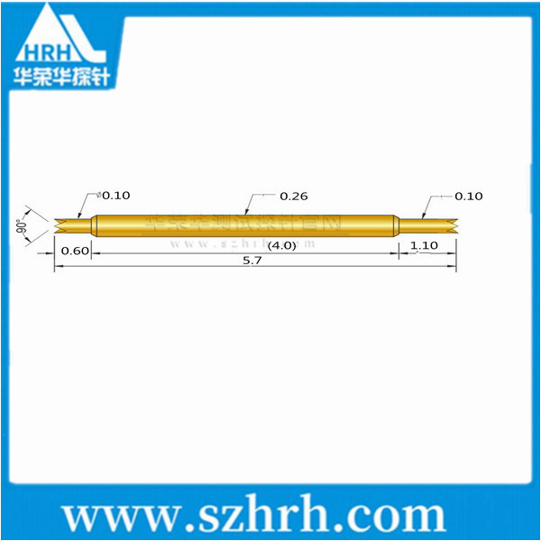 026-UU-5.7L，華榮華雙頭測(cè)試探針廠家